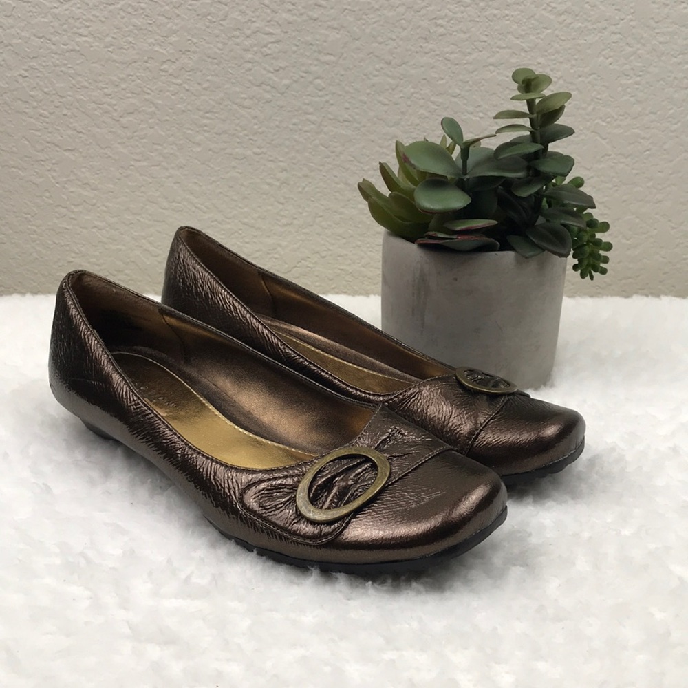 Kenneth Cole Reaction metallic brown shoes 7